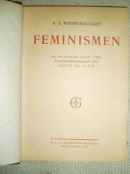 Billede af bogen Feminismen. En sociologisk Studie over Kvindespørgsmaalet fra Oldtid til Nutid