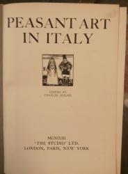 Billede af bogen THE STUDIO. PEASANT ART IN ITALY.