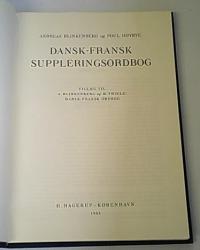 Billede af bogen Dansk-Fransk Suppleringsordbog