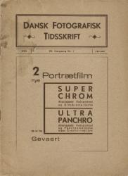 Billede af bogen Dansk fotografisk Tidsskrift 1933