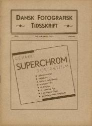 Billede af bogen Dansk fotografisk Tidsskrift 1934