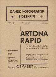 Billede af bogen Dansk fotografisk Tidsskrift 1938