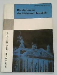 Billede af bogen Die Auflösung der Weimarer Republik