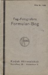 Billede af bogen Kodak: Fag-fotografens Formular-bog