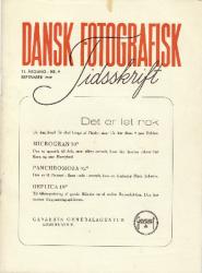 Billede af bogen Dansk fotografisk Tidsskrift 1949