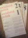 Billede af bogen Socialistisk Politik  1-8. Tidsskrift. Årg. 1975-77. 4 numre årligt. 