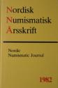 Billede af bogen Nordisk Numismatisk Årsskrift 1982 (Nordic Numismatic Journal)
