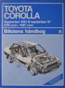 Billede af bogen Haynes: Toyota Corolla September 1983 til september 1987. 1295 ccm og 1587 ccm. Dansk udgave