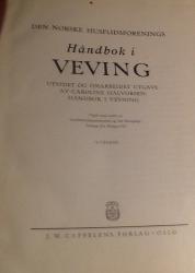 Billede af bogen Den Norske Husflidsforenings Håndbok i Vevning  **