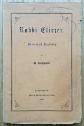 Billede af bogen Rabbi Eliezer - dramatisk digtning