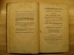 Billede af bogen Correspondance de Louis XVI (i 2 bind)