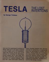 Billede af bogen Tesla - The lost inventions