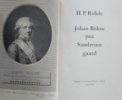 Billede af bogen Johan Bülow paa Sanderumgaard
