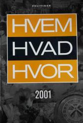 Billede af bogen HVEM HVAD HVOR  2001 – Politikens årbog
