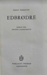 Billede af bogen Edbrødre – Roman fra Islands Landnamstid