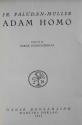 Billede af bogen Adam Homo
